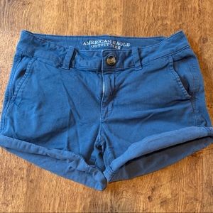American Eagle Blue Midi Shorts